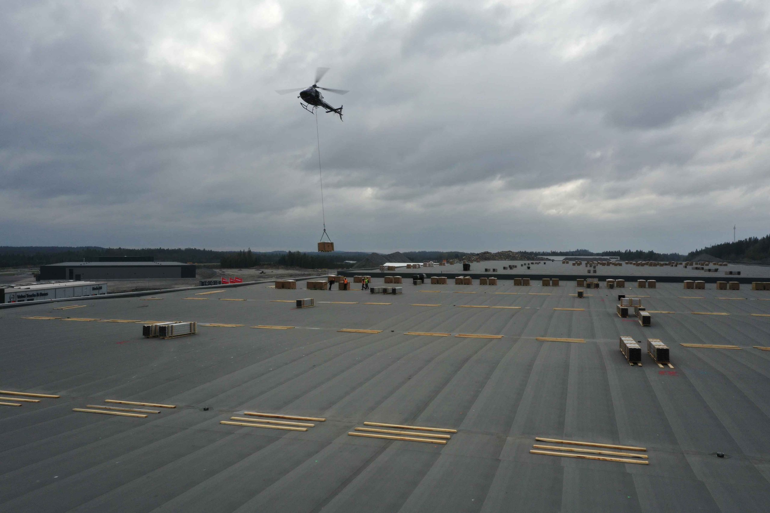 Solskenet-helikopterlyft